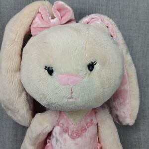 Gund Curtsy The Ballerina Bunny Take Along Friend Soft Doll Floppy Limbs Plush